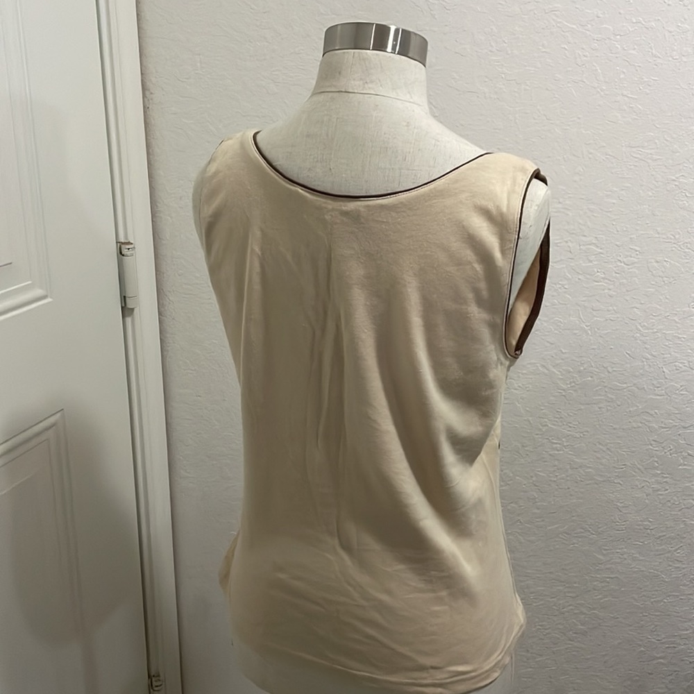 🌷SO  TOP size XL beige and brown color 🌷 - Picture 4 of 7
